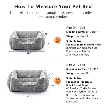 PetxDog Raised Edge Dog Bed – Washable & Orthopedic