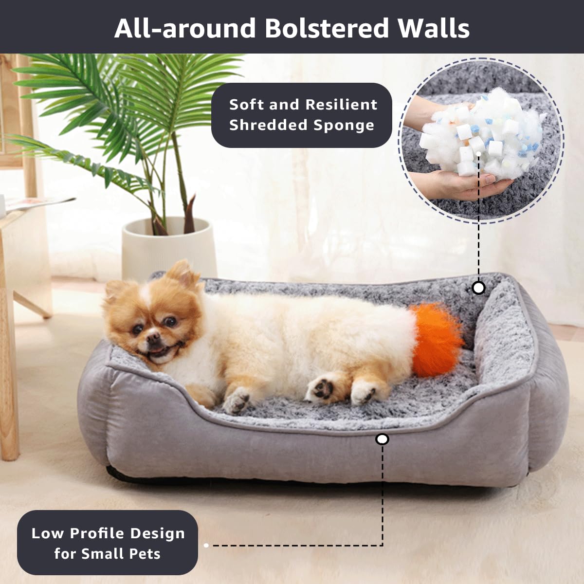 PetxDog Plush Dog Sofa Bed – Washable & Non-Slip